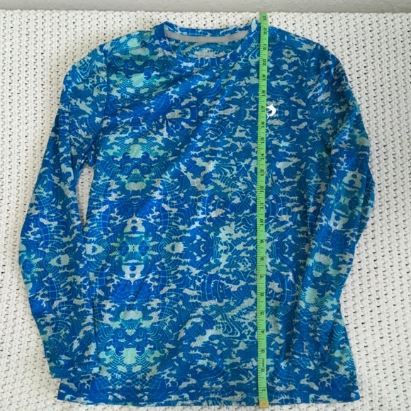 REEF DRYFIT SUN SHIRT, BOYS SIZE 10-12, BLUE TEAL AND GRAY - Picture 3 of 4